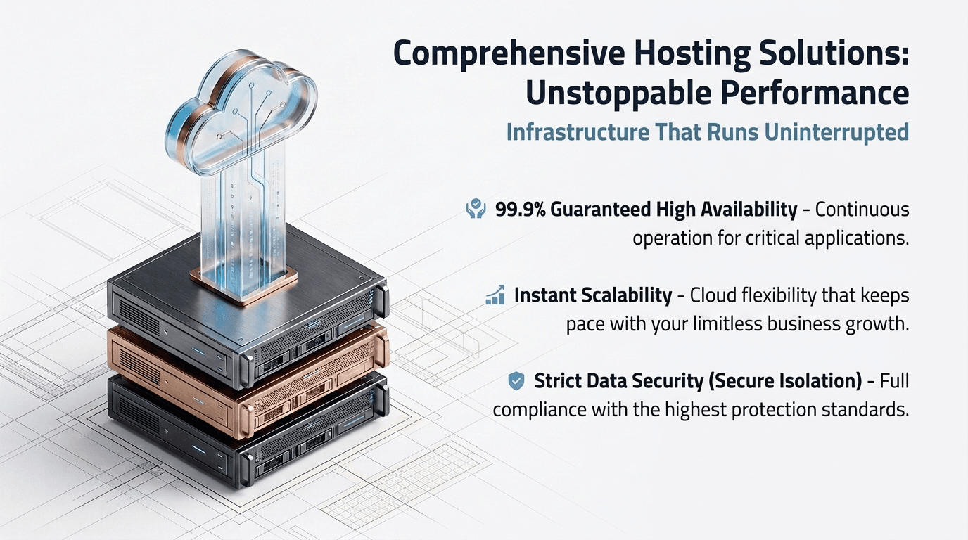 NajmaSoft hosting: availability, scalability, and secure isolation